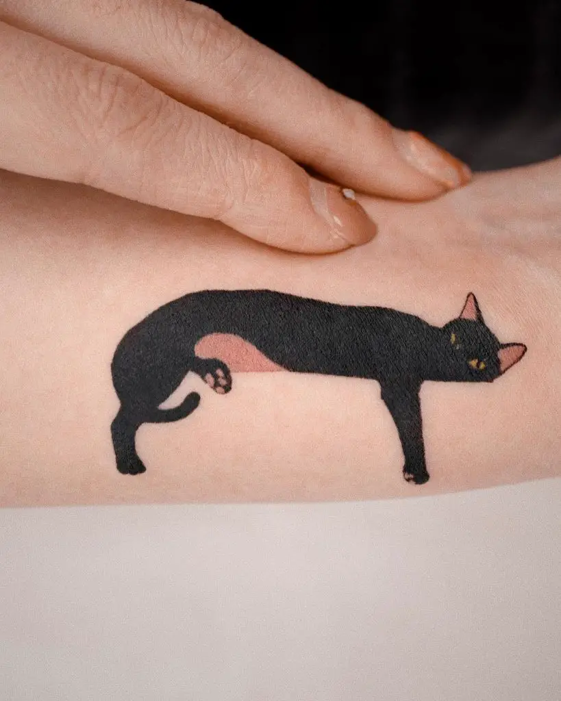 Black Cat Tattoo 2