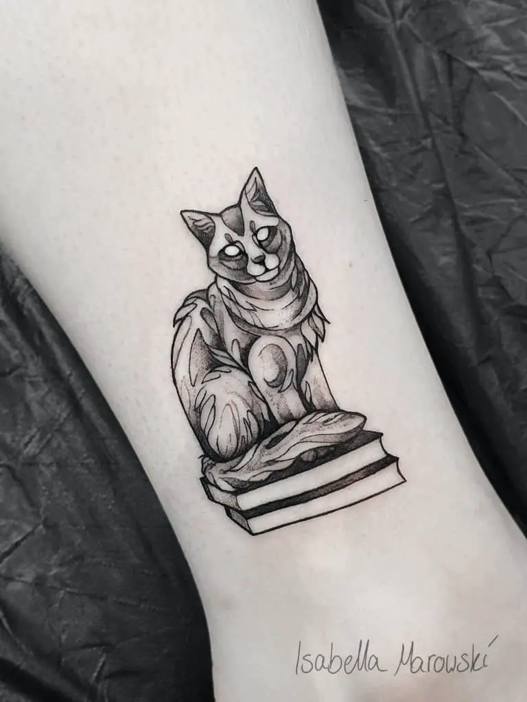 Cat Ankle Tattoo 