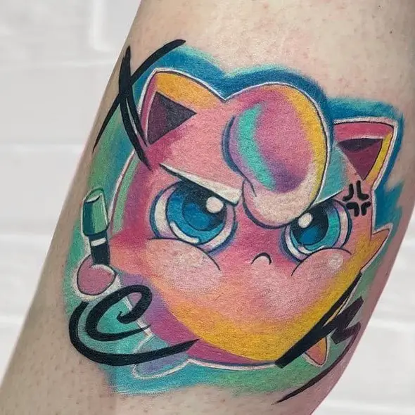 Colorful Jigglypuff Tattoo