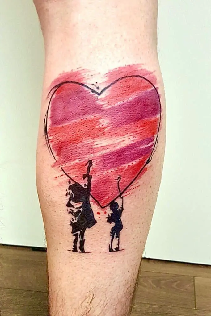Colorful & Loud Love Inspired Tattoo 