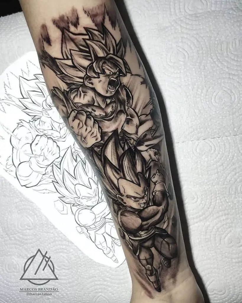 Dragon Ball Tattoo Sleeve 2