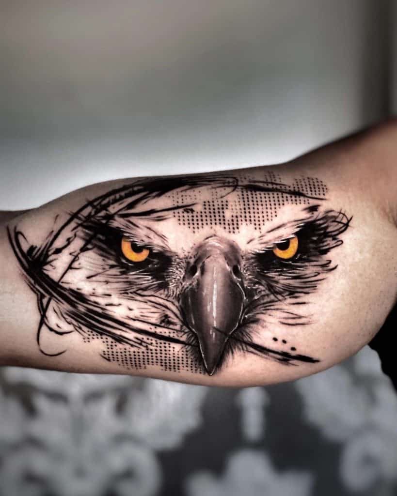 Eagle Tattoo Traditional Black Idea