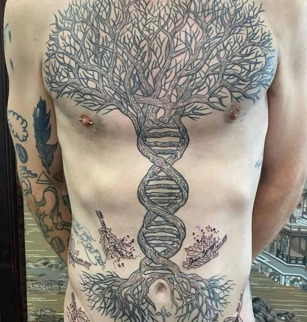 Family Tree Tattoo For Males 2