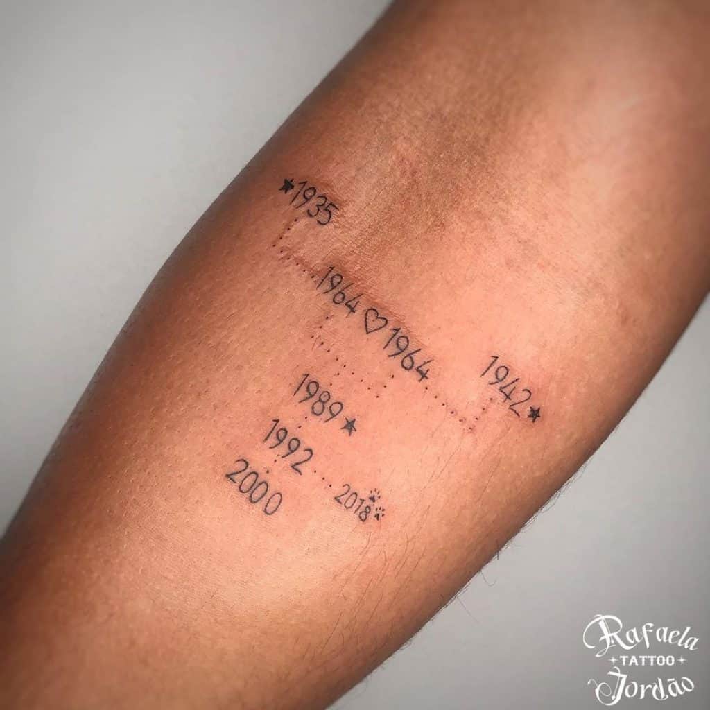 Family Tree Tattoo With Dates 2