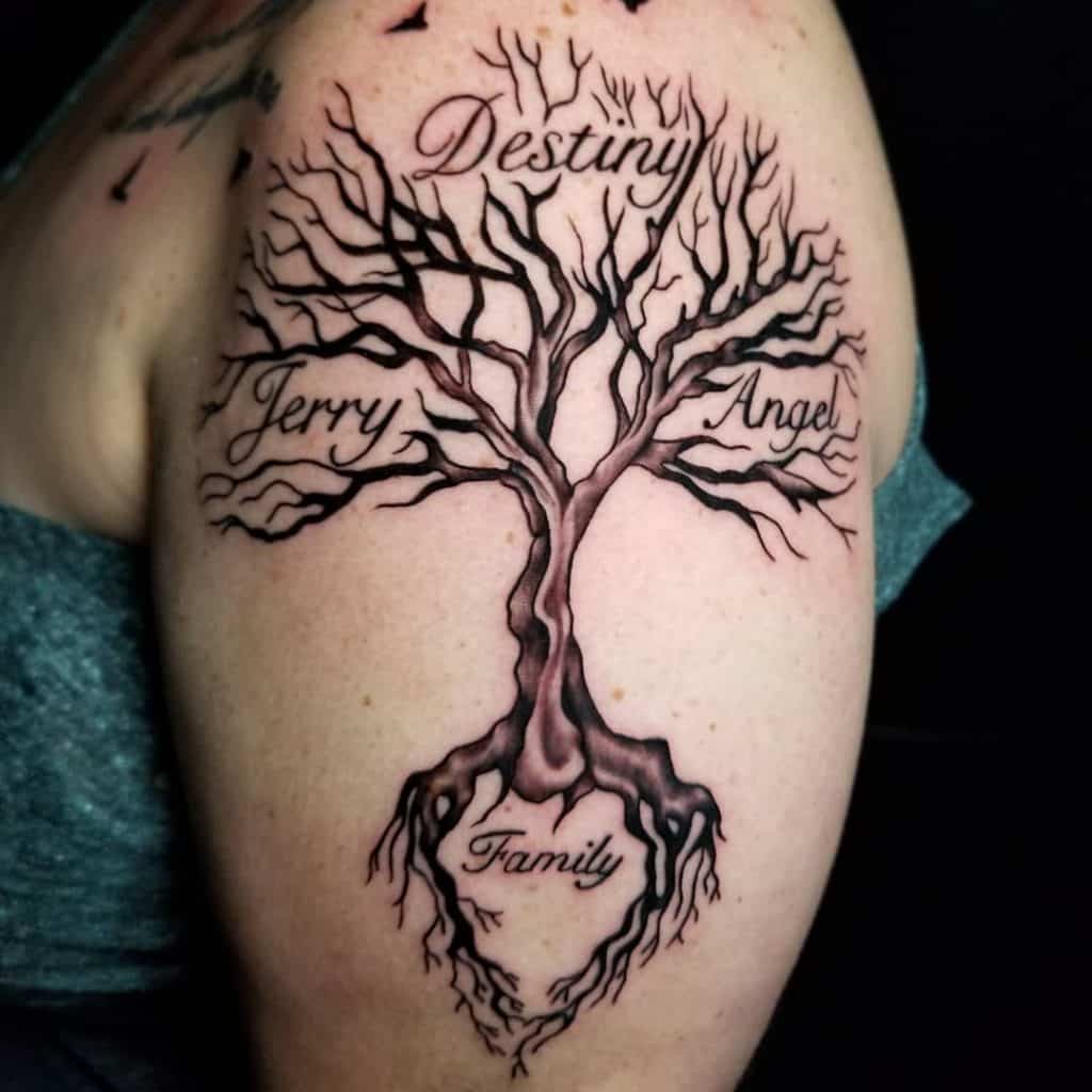 Family Tree Tattoo With Names 2