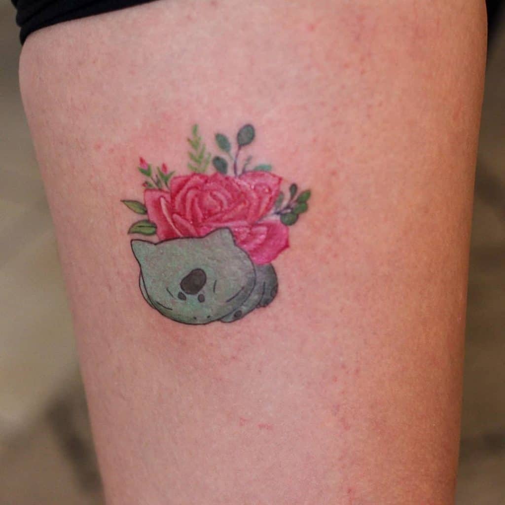 Floral Pokemon Tattoo
