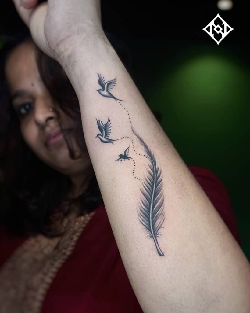 Flying Bird Tattoo 3
