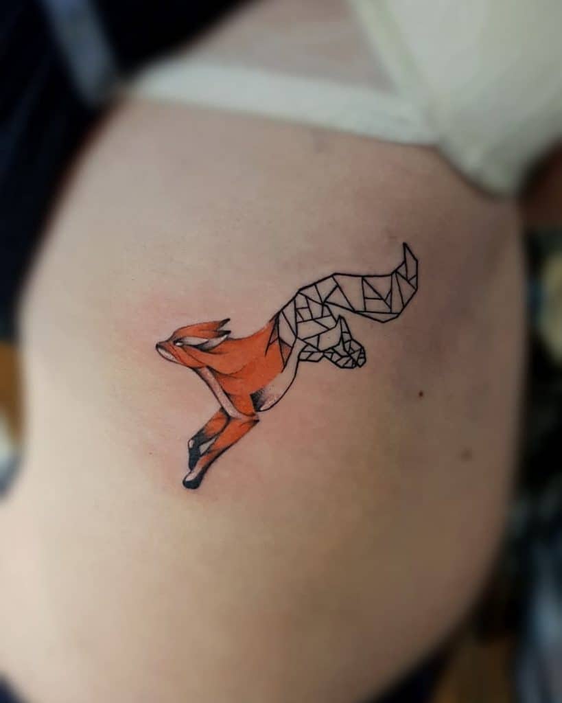 Fox Tattoos: Meaning, Symbolism, and Best Design Ideas for 2024 25 Geometric Fox Tattoo 2
