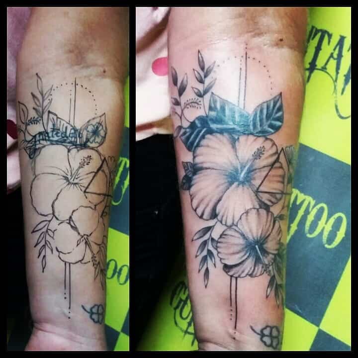 Hibiscus Flower Tattoo 1