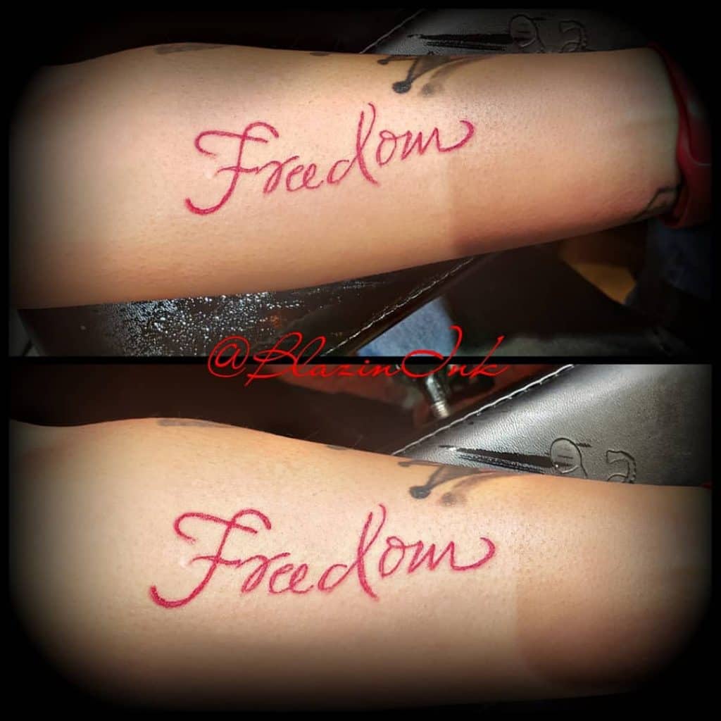 How do I find the right font for my freedom tattoo 2