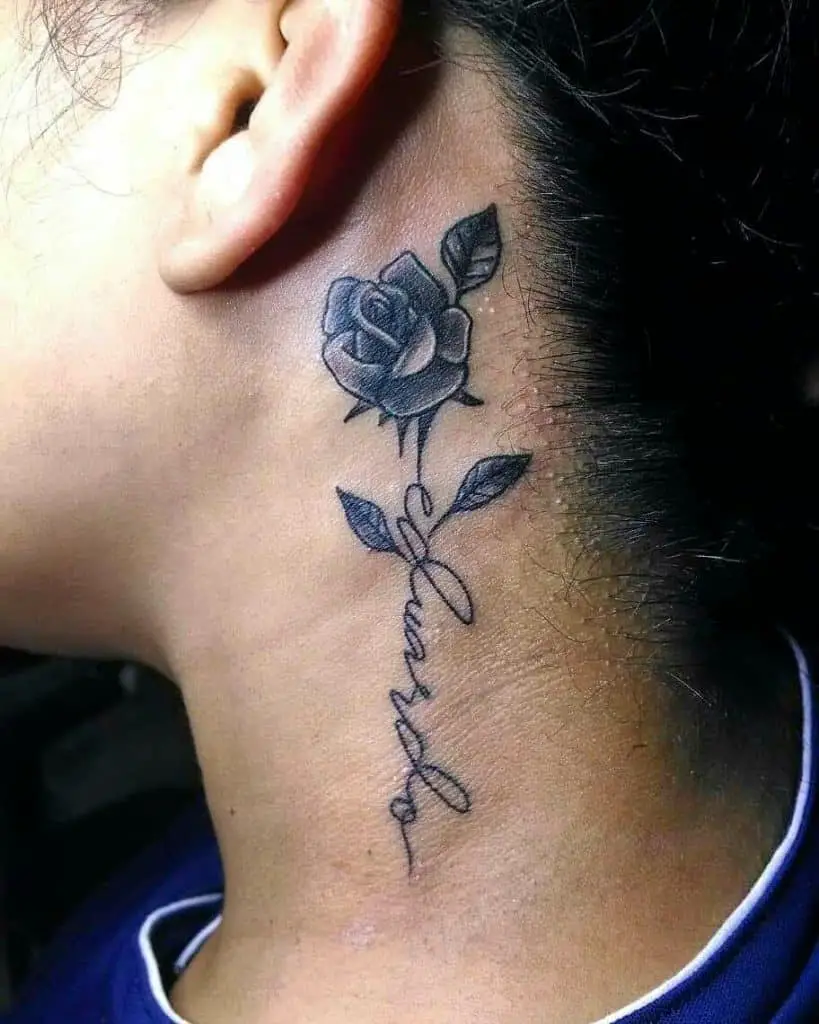 Inspirational neck tattoo 1