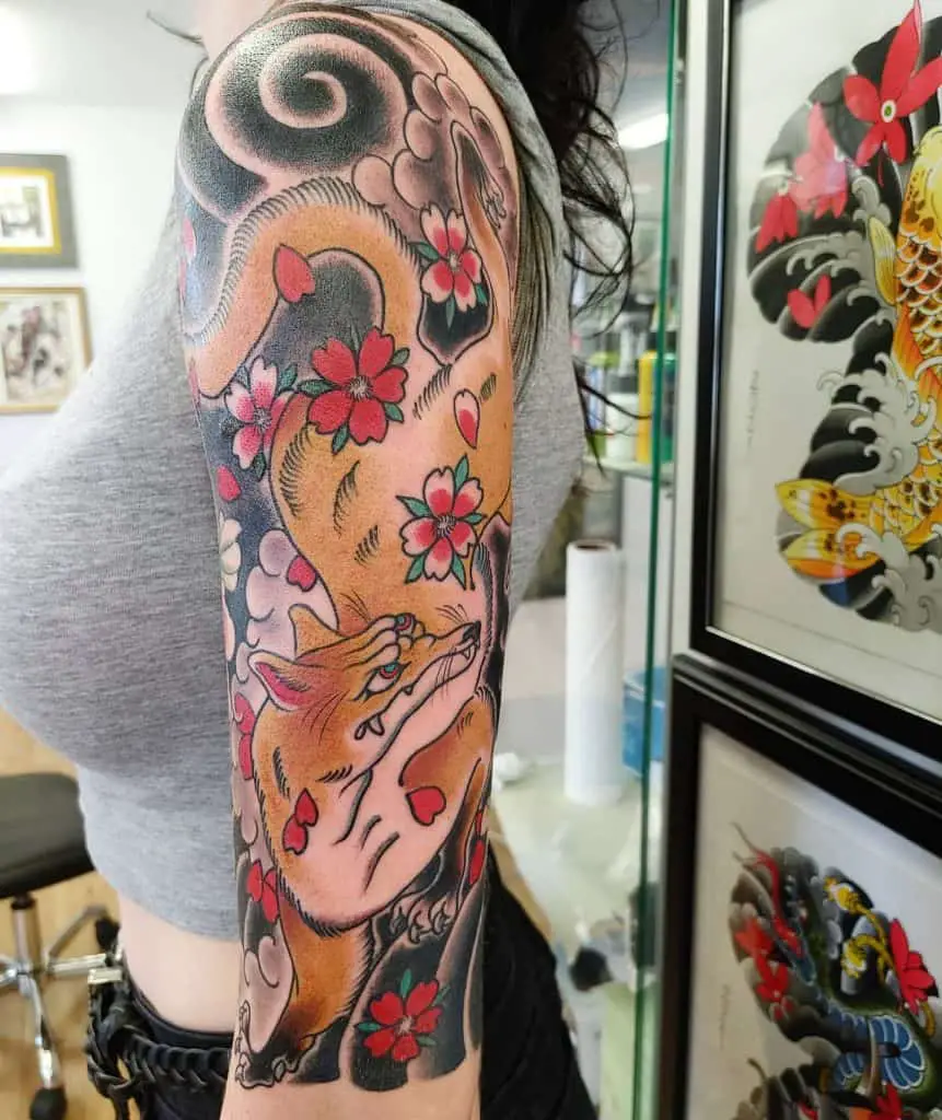 Japanese Fox Tattoo 2