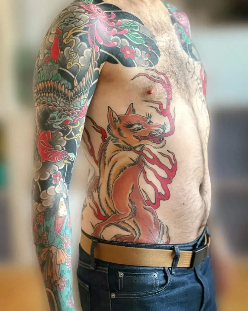 Fox Tattoos: Meaning, Symbolism, and Best Design Ideas for 2024 10 Japanese Fox Tattoo 3
