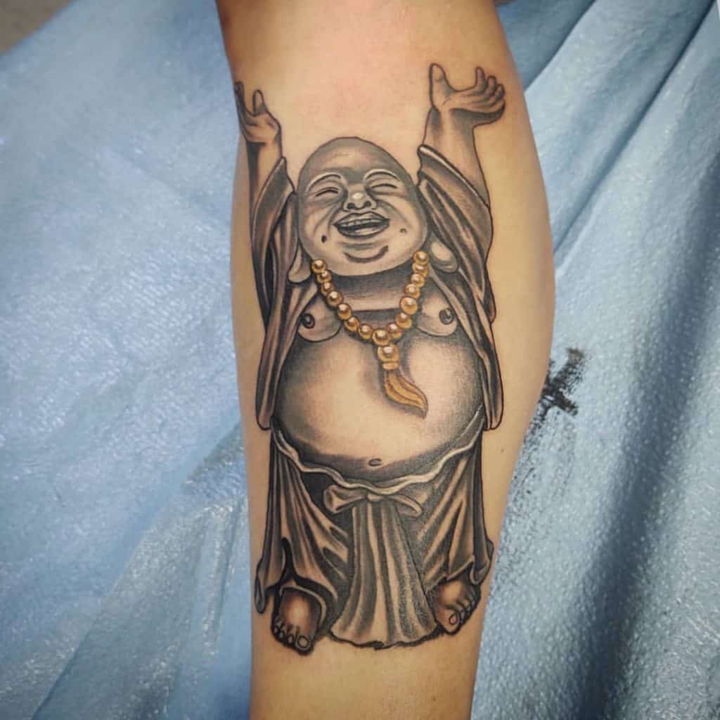 Laughing Buddha Tattoo 2