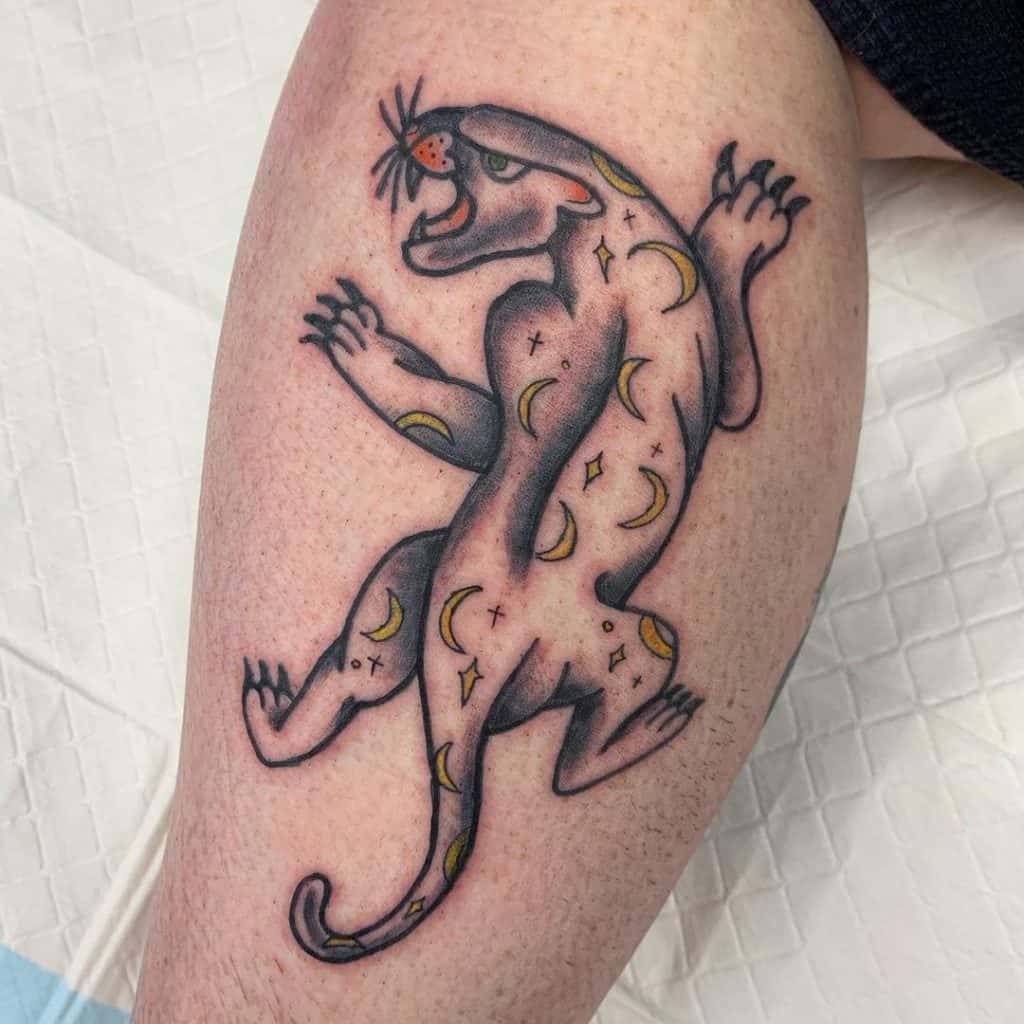Minimalist Panther Tattoo 1