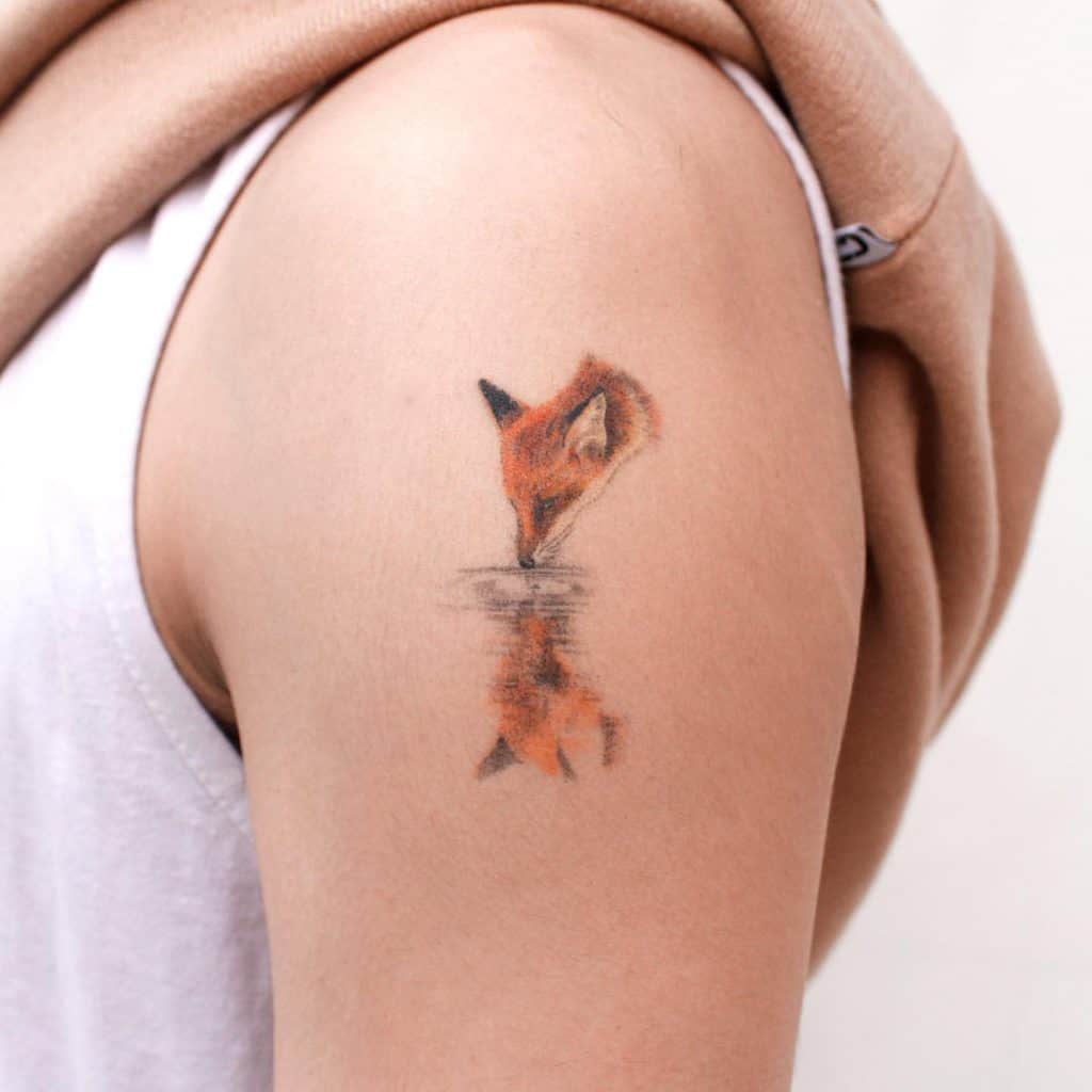 Naturalistic Fox Tattoo 4