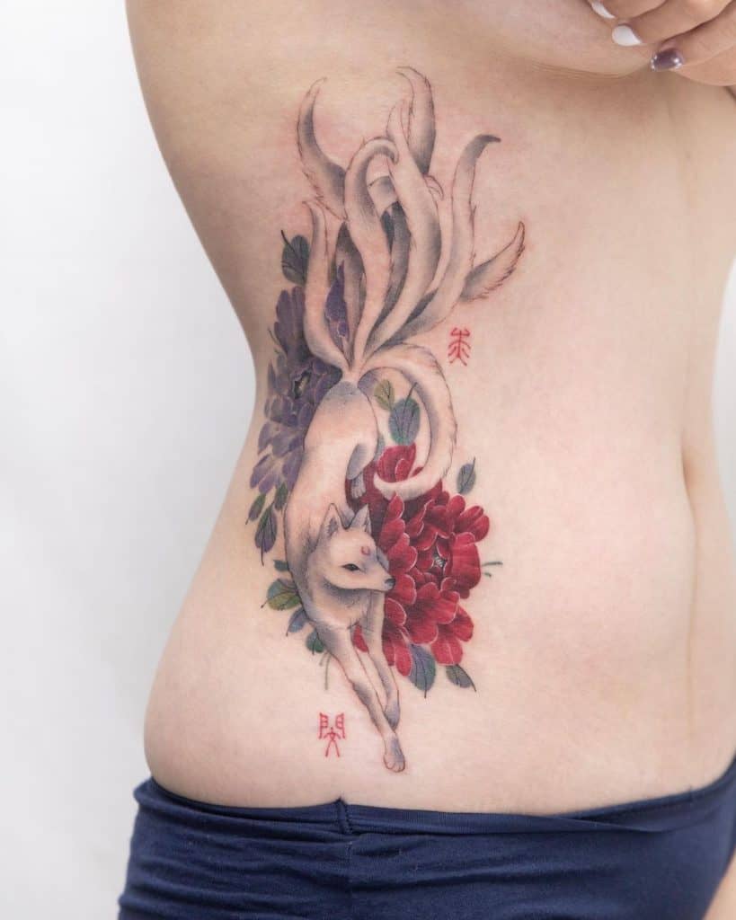 Fox Tattoos: Meaning, Symbolism, and Best Design Ideas for 2024 14 Nine-Tail Fox Tattoo 2