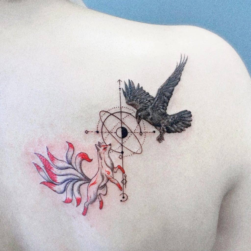 Fox Tattoos: Meaning, Symbolism, and Best Design Ideas for 2024 18 Nine-Tail Fox Tattoo 6