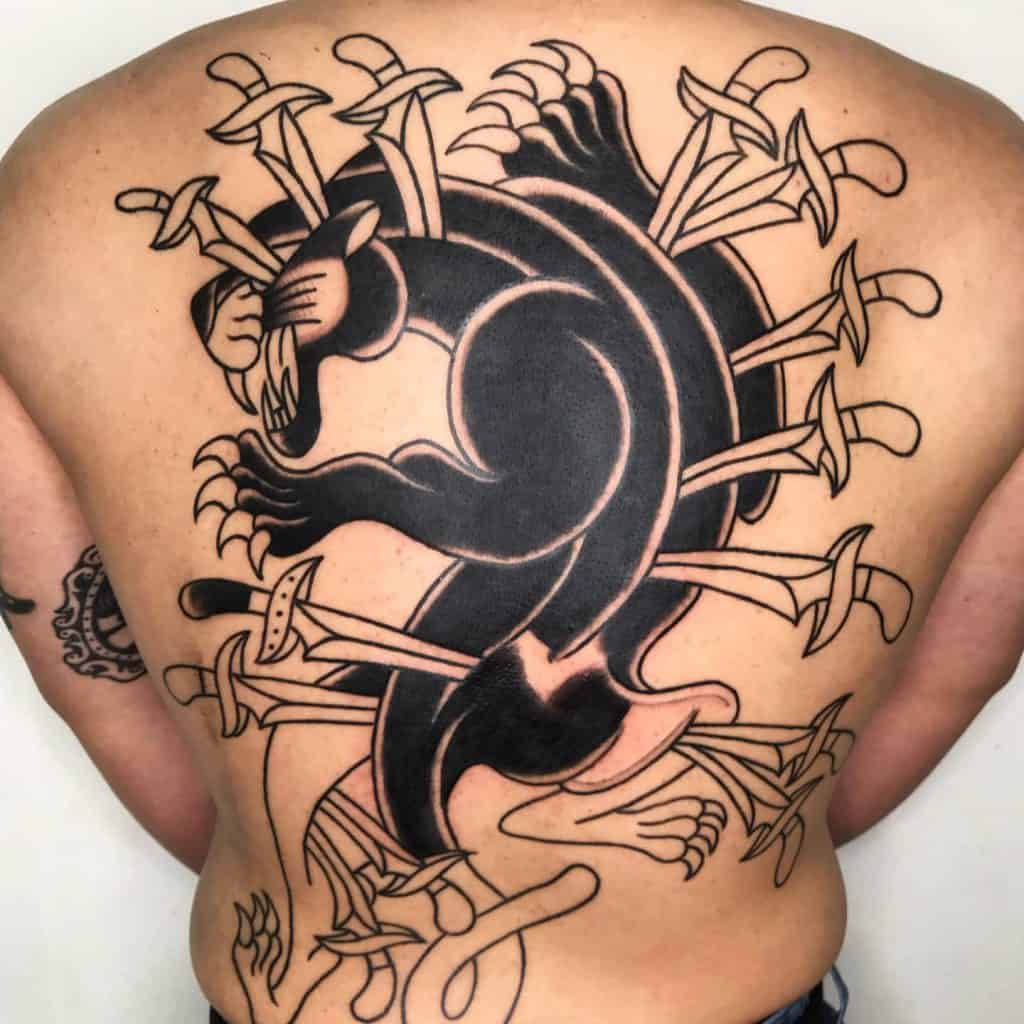 Panther Back Tattoo 2