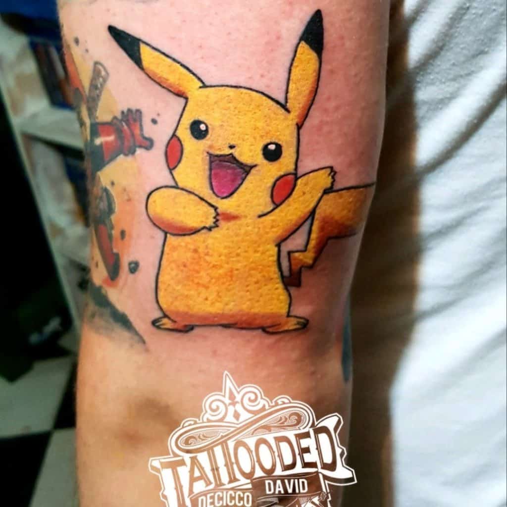 Pikachu Tattoo Designs Funny Art