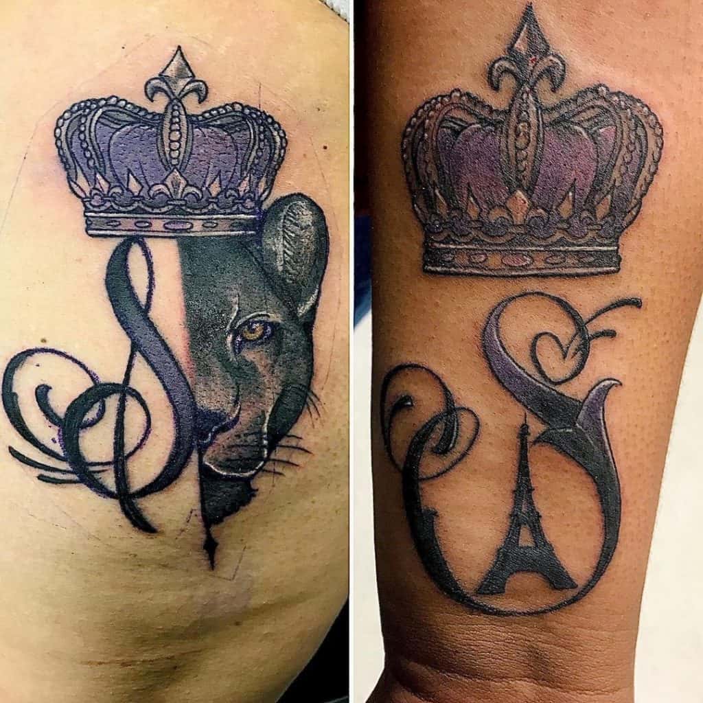 Purple Crown Tattoo