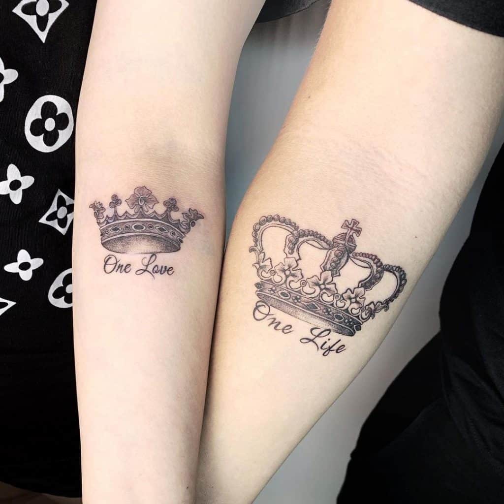 Queen & King Love Tattoo 