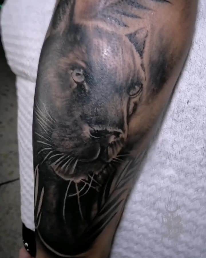 Realistic Panther Tattoo 2