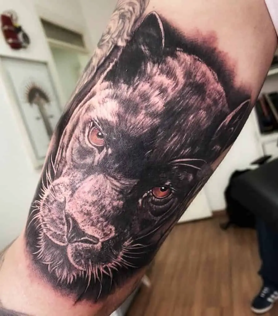 Realistic Panther Tattoo 4