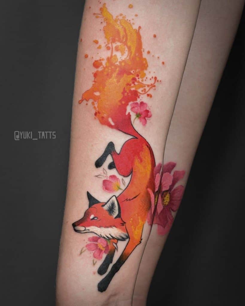 Fox Tattoos: Meaning, Symbolism, and Best Design Ideas for 2024 42 Red Fox Tattoo 2