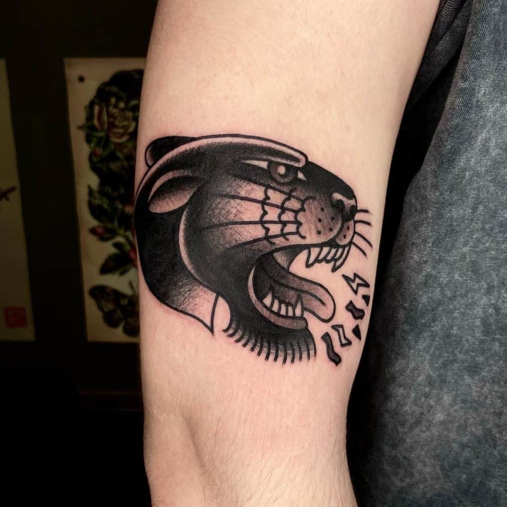 Small Panther Tattoo 1