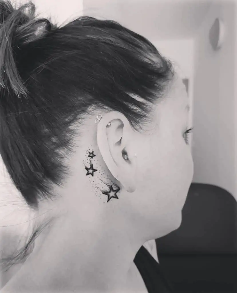 Star neck tattoo 3
