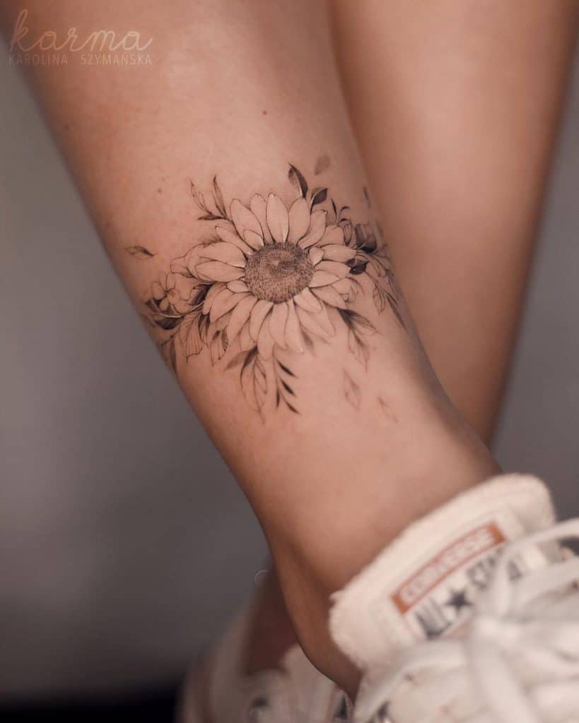 Sunflower Tattoo For Men 1