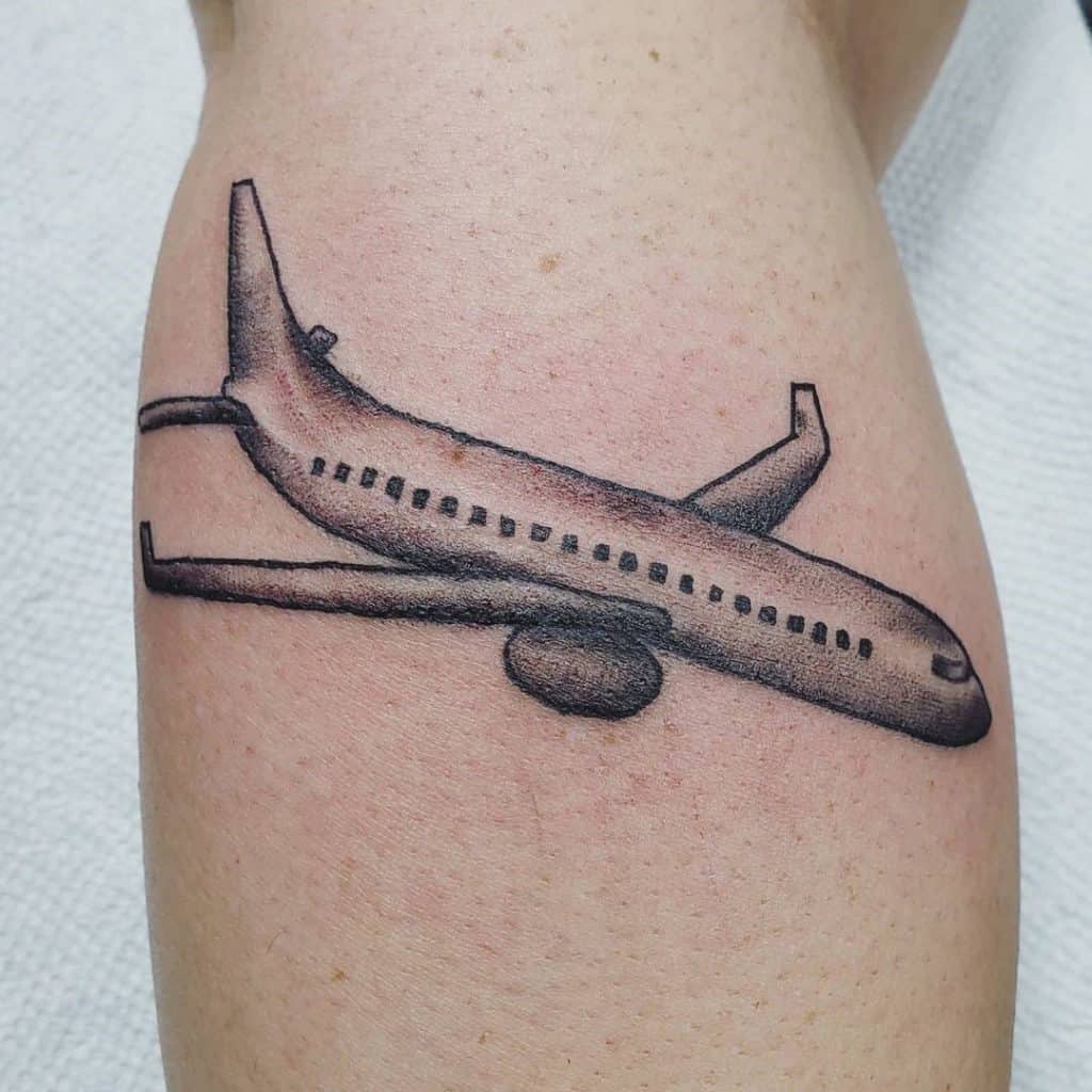 Unique Original Airplane Tattoo 