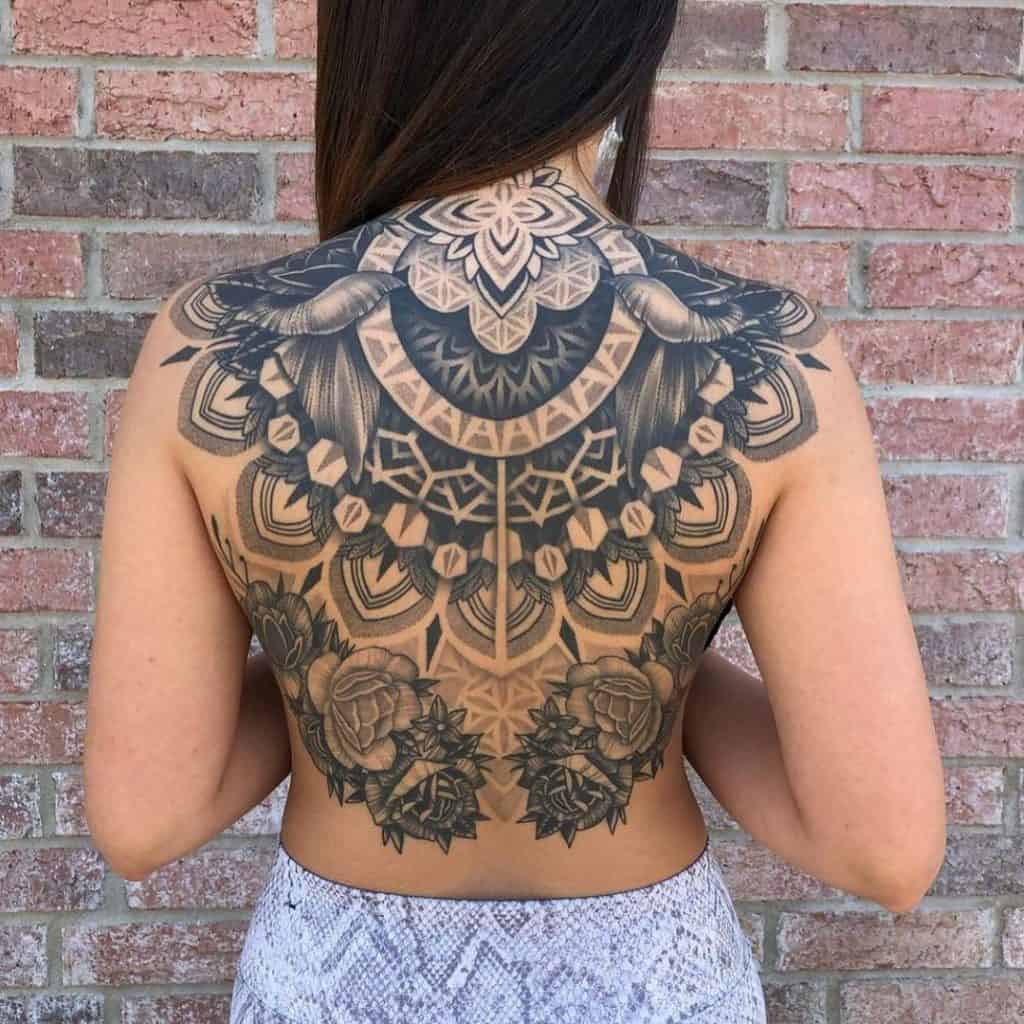 full back tattoo women @Imperial Tattoo Company