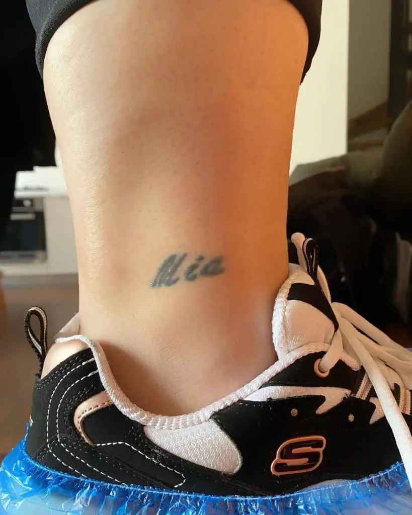 small tattoo on Ankles