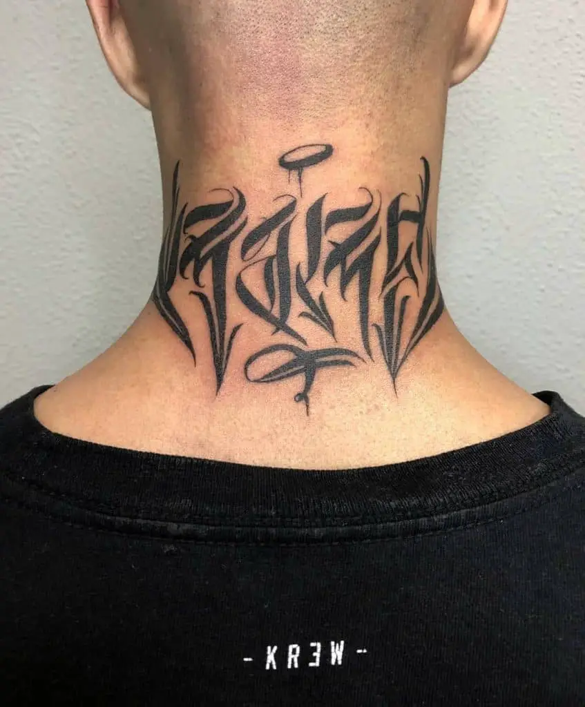 15 Tips for Tattoos That Look Better as You Age 34 Back of the neck tattoo 2