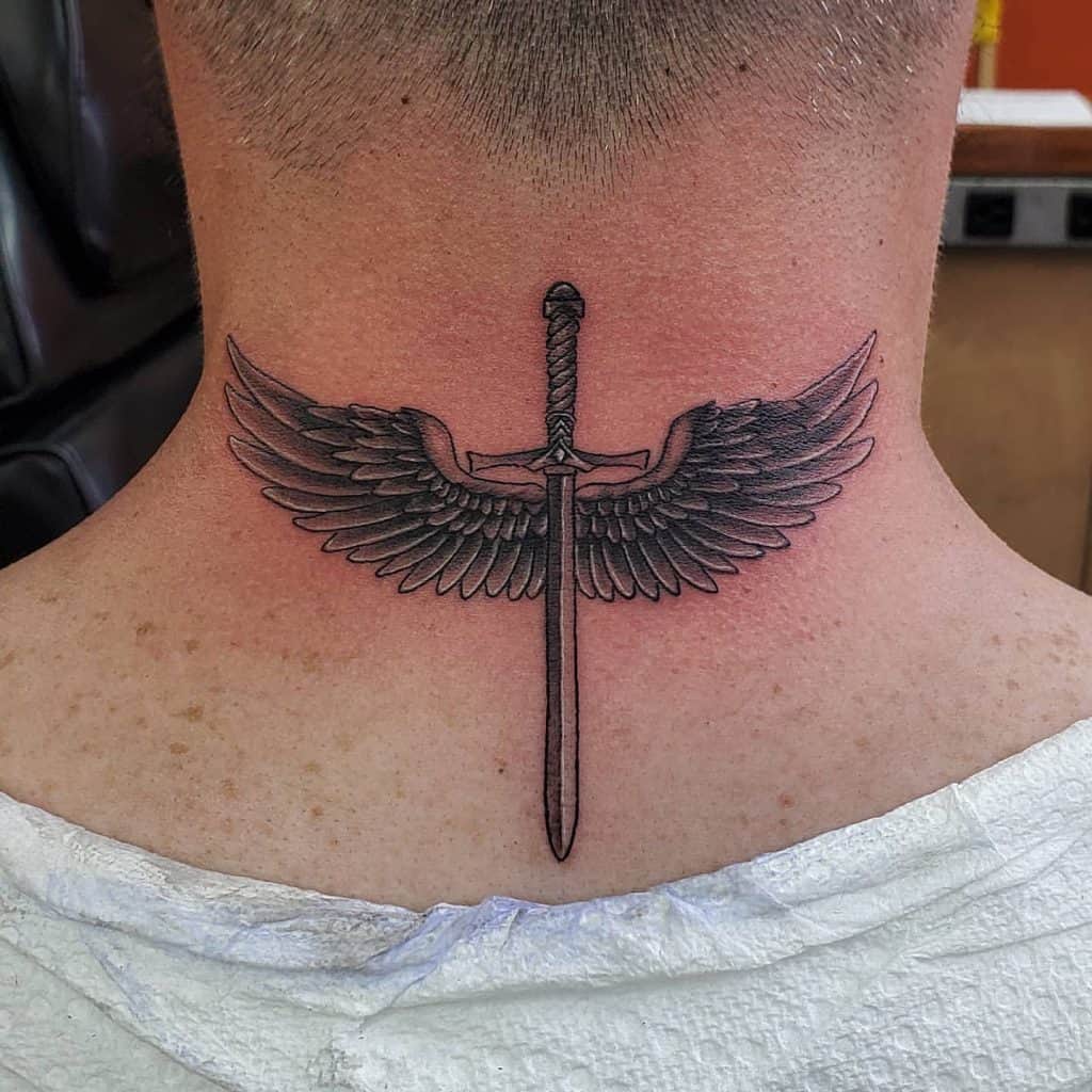 15 Tips for Tattoos That Look Better as You Age 35 Back of the neck tattoo 3