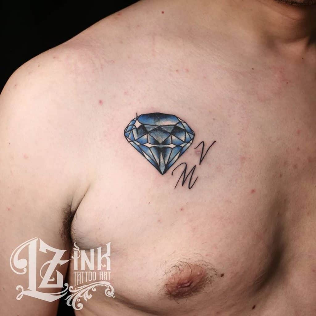 Blue Diamond Tattoo 2