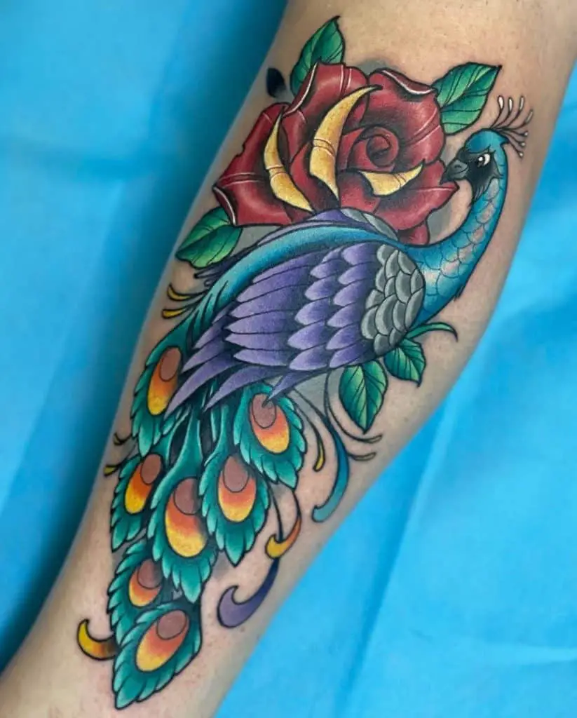 Bright & Loud Peacocks Tattoo
