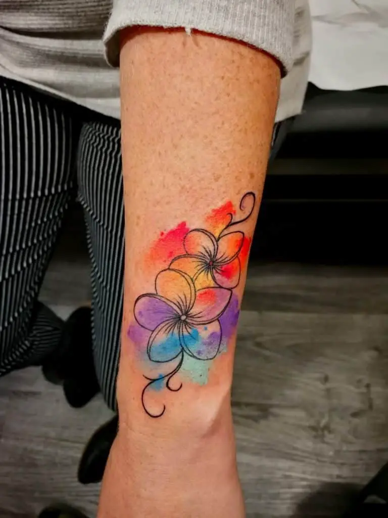 Bright & Vibrant Lily Tattoo 