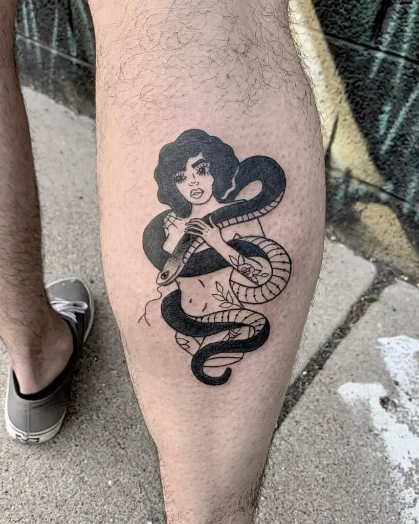 15 Tips for Tattoos That Look Better as You Age 45 Calf tattoo that age well 3