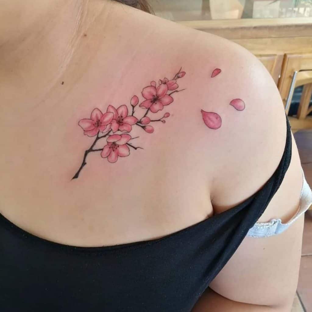 Cherry Blossom Flower Tattoos 3