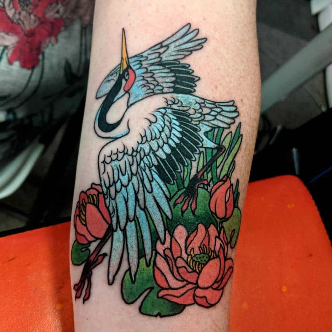 Crane Tattoo Meaning 2