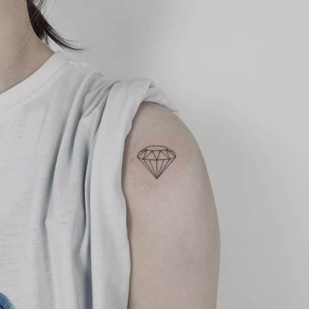 Diamond tattoo with big meanings 5