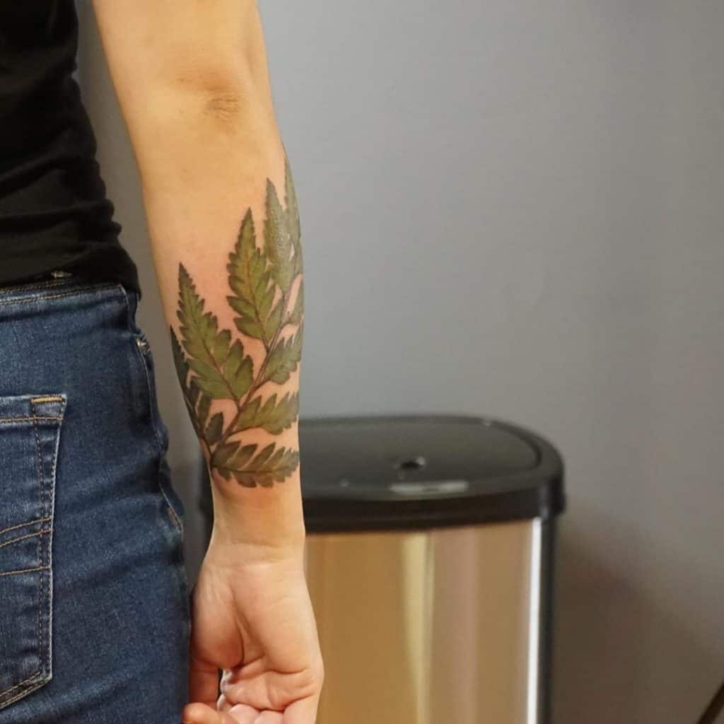 Forearm Tattoo Designs Green Idea