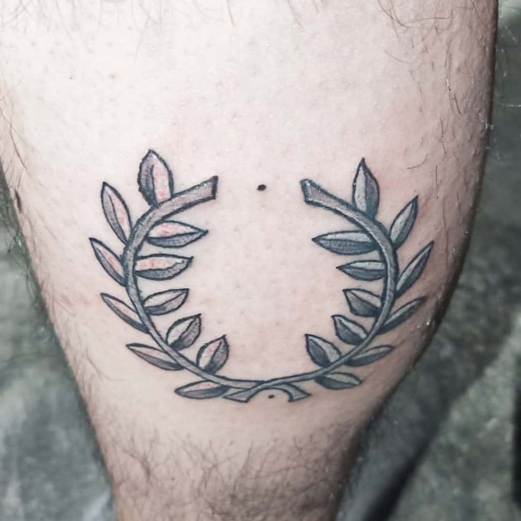 Greek Olive Branch Tattoo 3