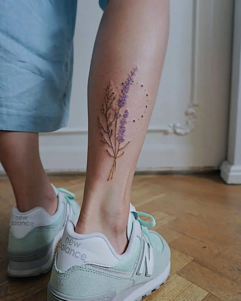 Lavender Flower Tattoos 1