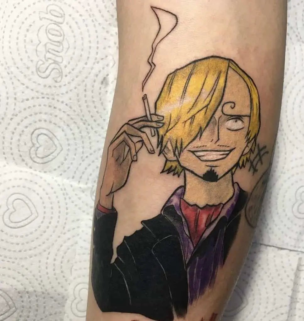 Law One Piece Tattoo Arm Ink