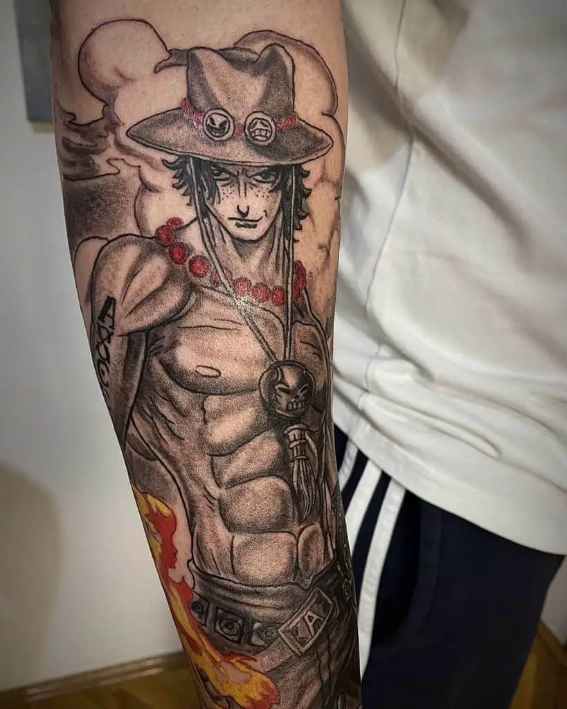 Law One Piece Tattoo Sleeve 