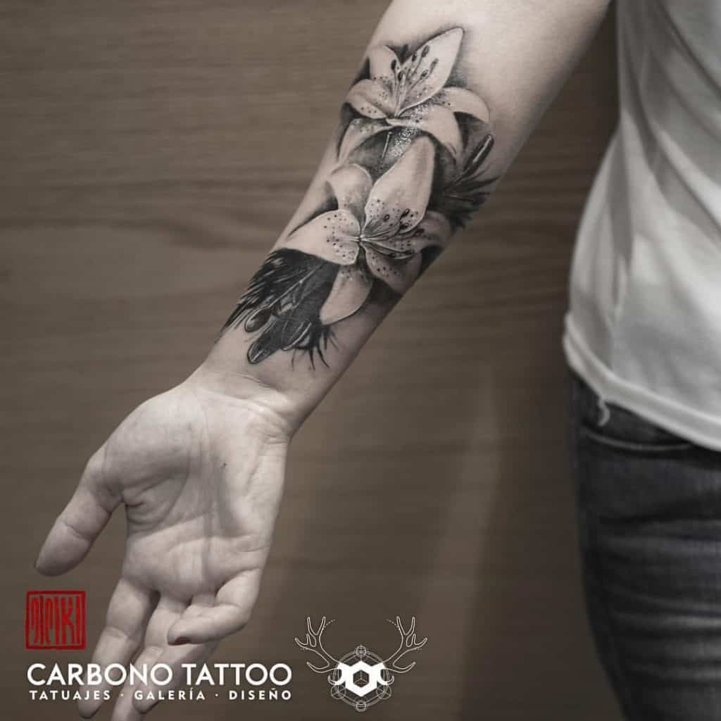 Lily Flower Tattoo 2